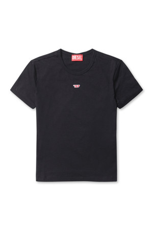 T Uncutie Long D Patch T-shirt - Black