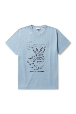 Re-cut Cotton Jersey T-shirt - Soft Chambray