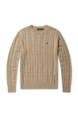 LS DRIVER CN-LONG SLEEVE-PULLOVER - CAMEL MELANGE