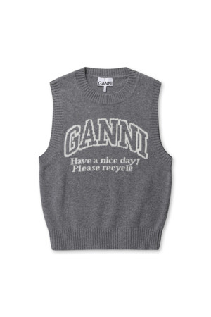 GRAPHIC VEST - FROST GREY