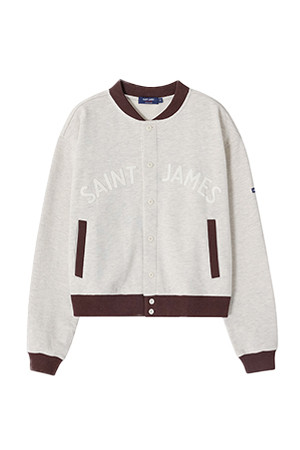 (Saint James) Sourire - Oatmeal/Burgundy