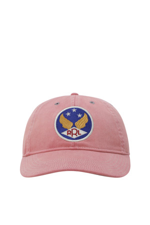 WINGED-LOGO BALL CAP - FADED RED