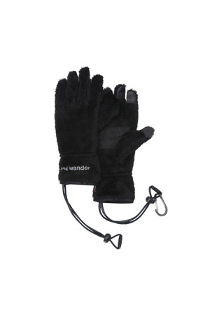 (AND WANDER) HIGH LOFT FLEECE GLOVE - BLACK