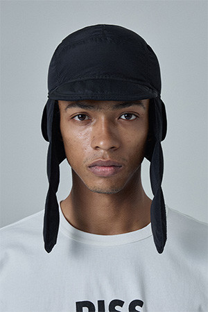 COLD WEATHER INSULATED CAP - BLACK