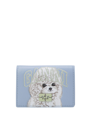 Bou Card Holder With Flap Animals - Soft Chambray
