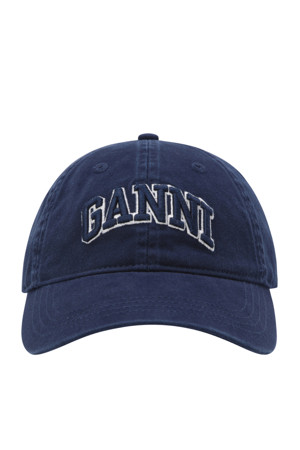 Washed Cotton Canvas Cap Emb - Sky Captain