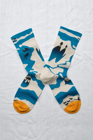 (BONNE MAISON) BANQUISE SOCKS - GRIS CLAIR