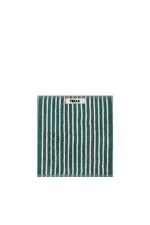 Terry Washcloth (Sailor Stripes) 30X30 - Teal Green Stripes