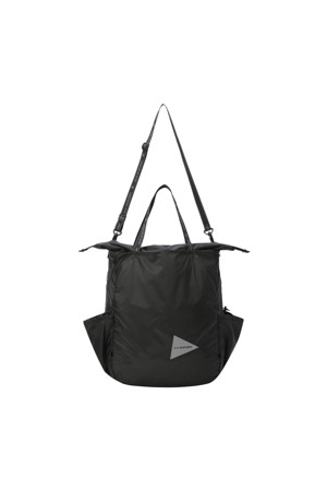 (AND WANDER) SIL TOTE BAG - BLACK