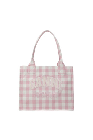 Large Easy Shopper Vichy - Bleached Mauve