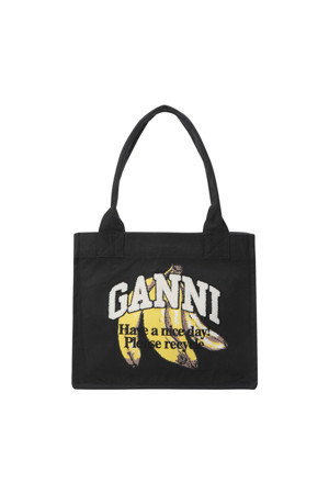 Large Easy Shopper Banana Print - Black