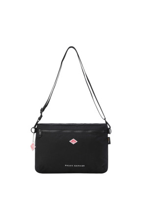 CORDURA CANVAS SHOULDER POUCH (PALAIS GARNIER) - BLACK