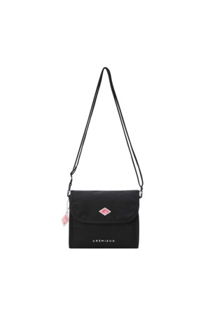 CORDURA CANVAS SHOULDER BAG (CREMIEUX) - BLACK
