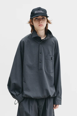 (CLESSTE) CITY UNIFORM L/S PULLOVER SHIRT - GRAY