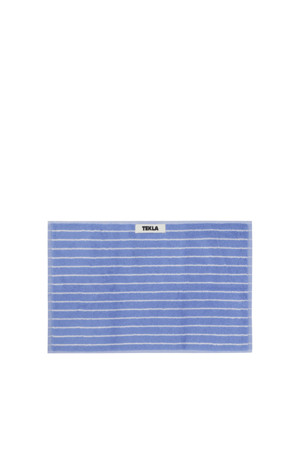 Terry Guest towel (Pin Stripes) 30X50 - Clear Blue Stripes