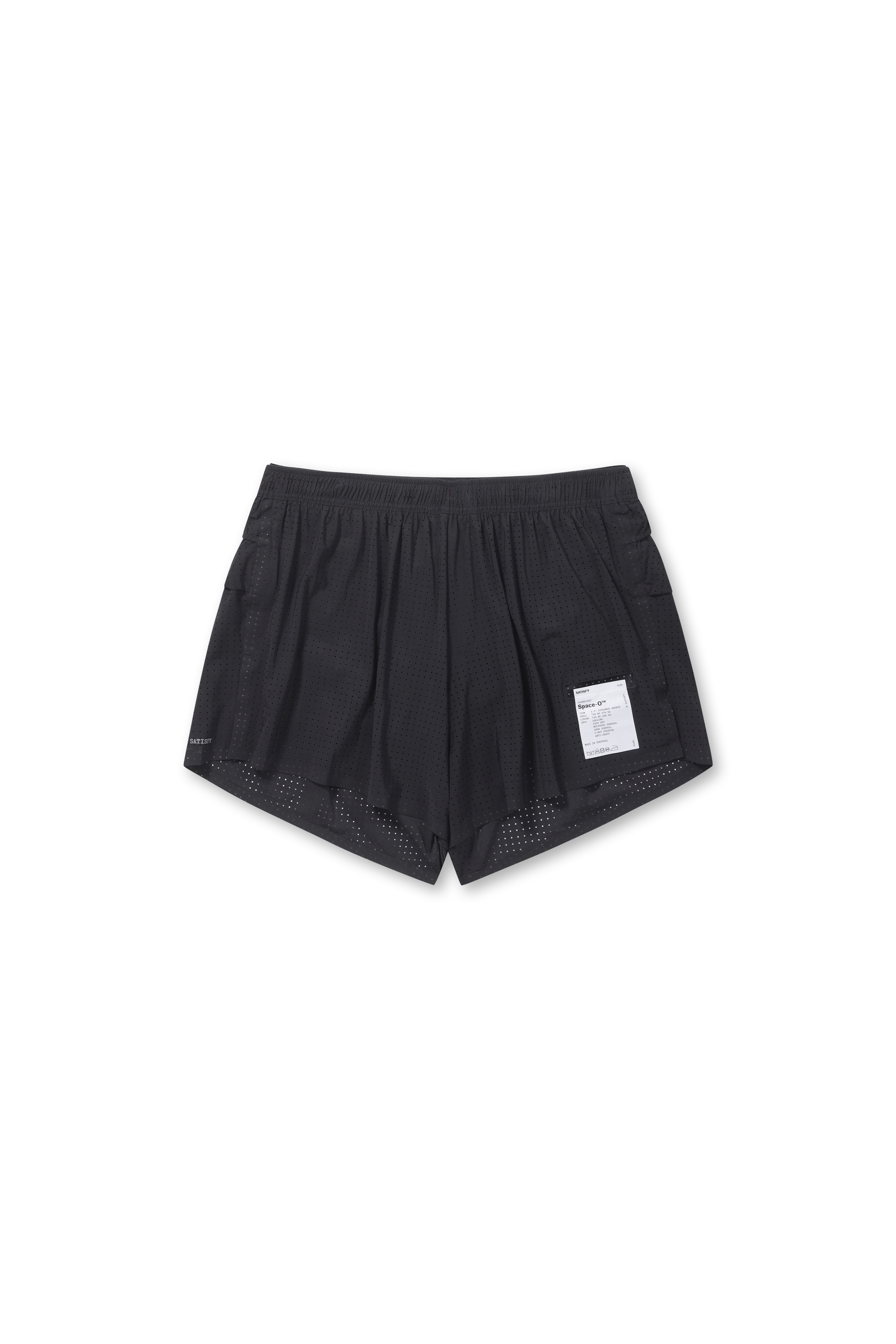 (SATISFY RUNNING) Space-O 2.5 Inches Distance Shorts - 5101 BK Black