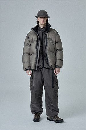 SHADOW PUFFER DOWN PARKA - SHEER OLIVE