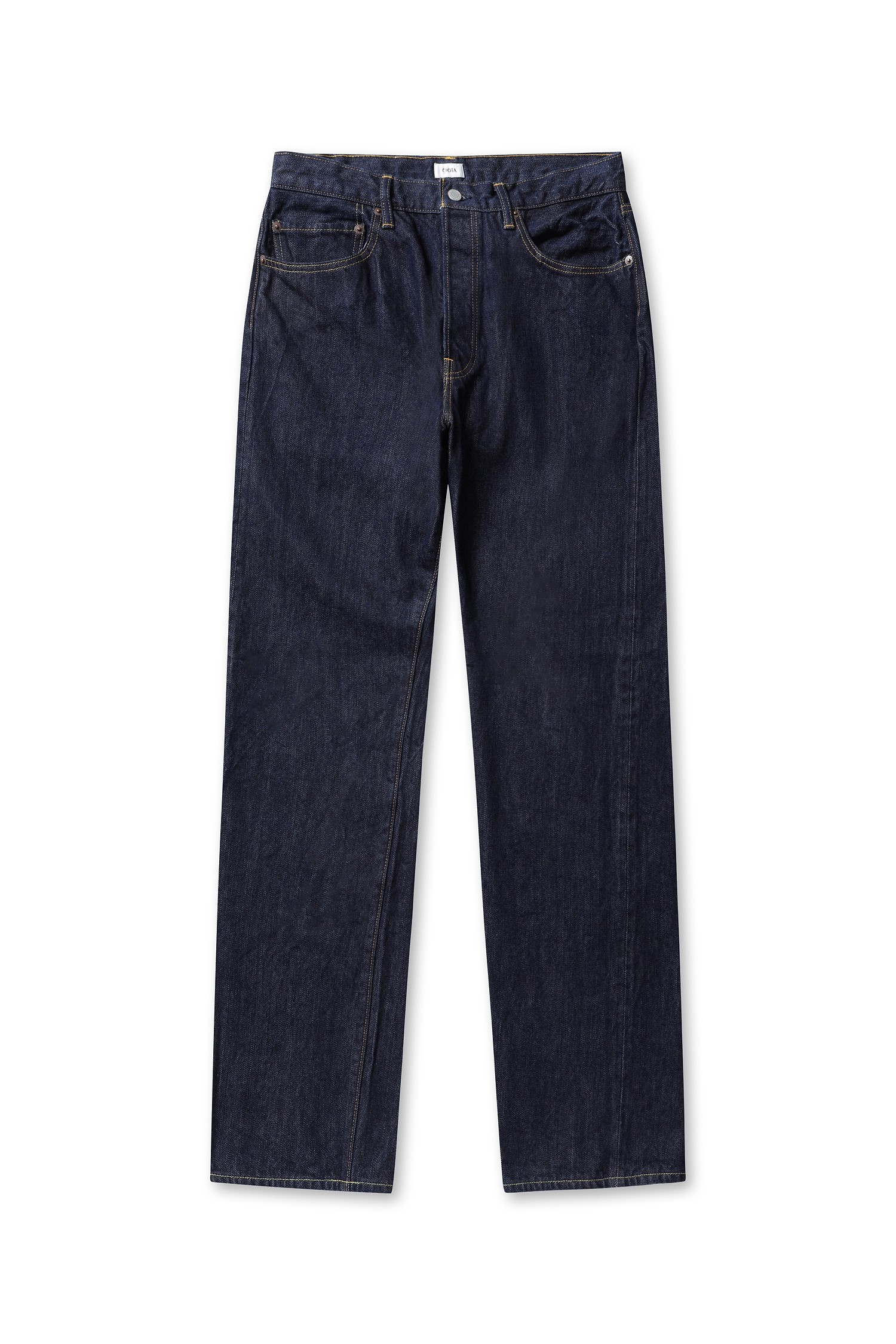 CIOTA] Straight 5 Pocket Pants (Real Indigo) - Navy(One Wash)