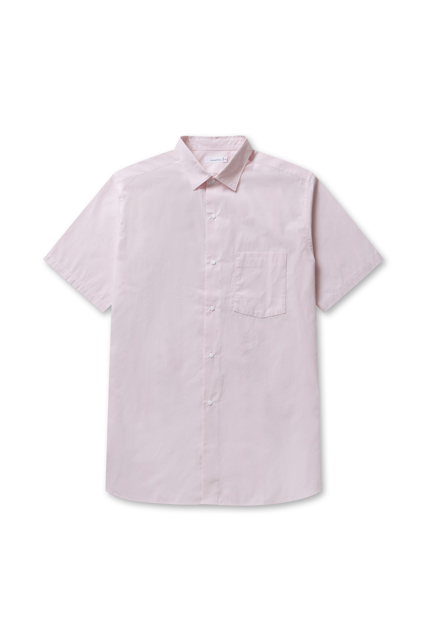 NANAMICA] Regular Collar Wind S/S Shirt - Pink