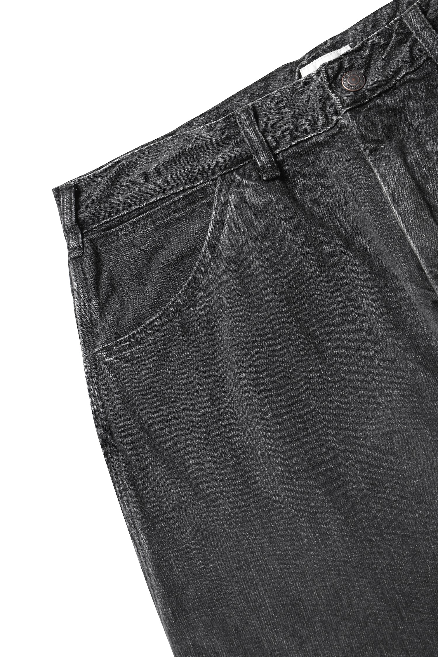 CIOTA] Denim Painter Pants - Medium Black