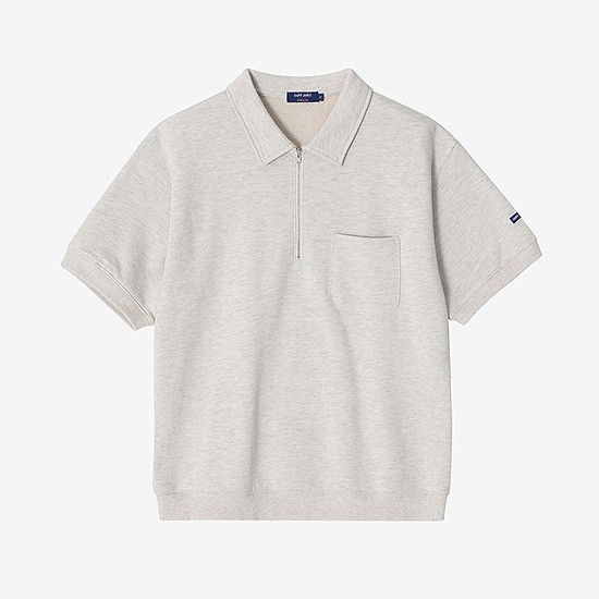 Mens Bon Bon Half Sleeve - Oatmeal