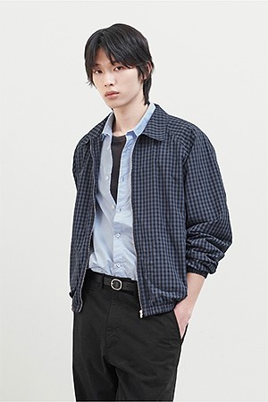 CHECK BLOUSON