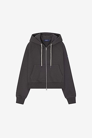 BON BON PETIT HOODIE ZIP UP - CHARCOAL
