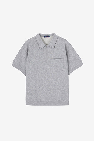 Mens Bon Bon Half Sleeve - Melange Grey