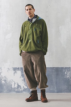 SUMMIT ANORAK PARKA OLIVE FLEECE
