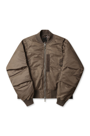 TECH 2WAY MA-1 DOWN JACKET - BROWN KHAKI