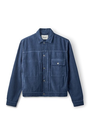 HAZY CORUDROY JACKET - MEDIUM BLUE