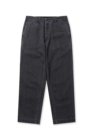 WIDE DENIM PANTS - GRAY