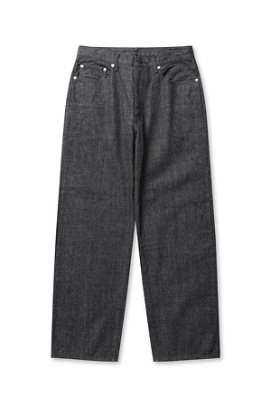 SELVAGE DENIM PANTS - BLACK
