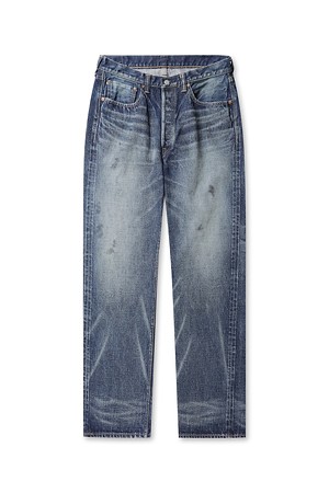 1345(0105) FEAR OF THE DARK WIDE DENIM - INDIGO BLUE