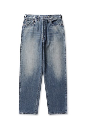 No.22 WASHED WIDE DENIM PANTS  - INDIGO
