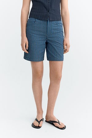 띵킹 뮤 루시아 숏츠  LUISA SHORTS - NAVY