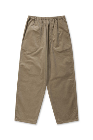 WOMEN'S STRETCH CORDUROY EASY PANTS - GREIGE