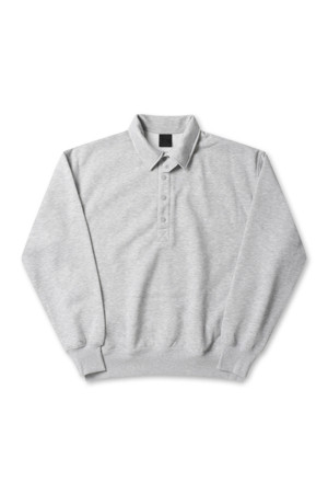 TECH SWEAT SNAP PULLOVER - HEATHER GRAY