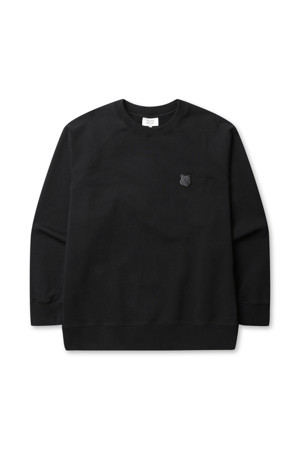 FOX HEAD PATCH OVERSIZE SWEATSHIRT - BLACK