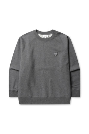 FOX HEAD PATCH OVERSIZE SWEATSHIRT - DARK GREY MELANGE
