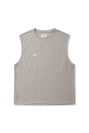 COTTON CROP TANK TOP - GREY