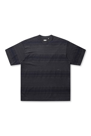 STRIPE TEE - CHARCOAL