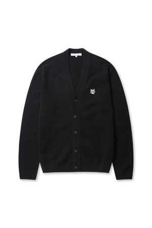 FOX HEAD LAMBSWOOL COMFORT CARDIGAN - BLACK