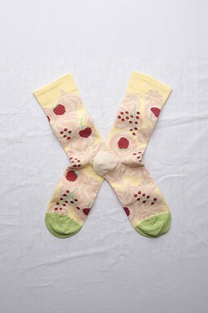 (BONNE MAISON) PAVLOVA SOCKS - JAUNE PALE
