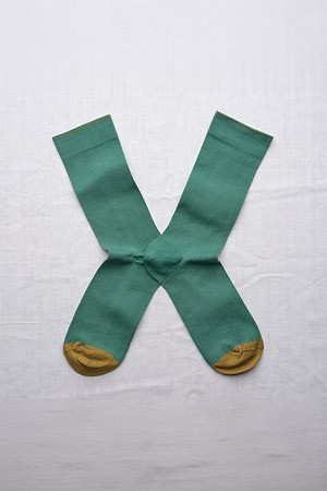 (BONNE MAISON) PLAIN SOCKS - CANARD