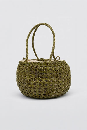 (DRAGON DIFFUSION) JUVENTUS BAG BAMBOO - GREEN