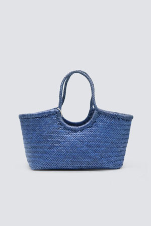 (DRAGON DIFFUSION) NANTUCKET BASKET BIG BAG - NAVY