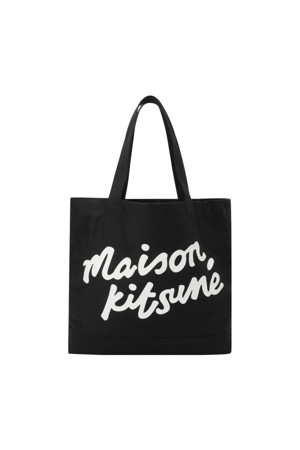 MAISON KITSUNE HANDWRITING TOTE - BLACK