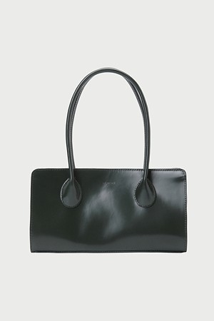 THE LOU BAG - OLIVE GREEN PATENT LEATHER 