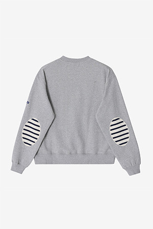 Bon Bon Elbow Patches - Melange Grey